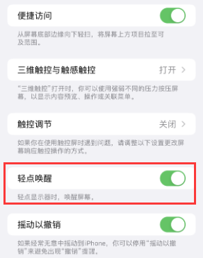 铁门关苹果授权维修站分享iPhone轻点无法唤醒怎么办 