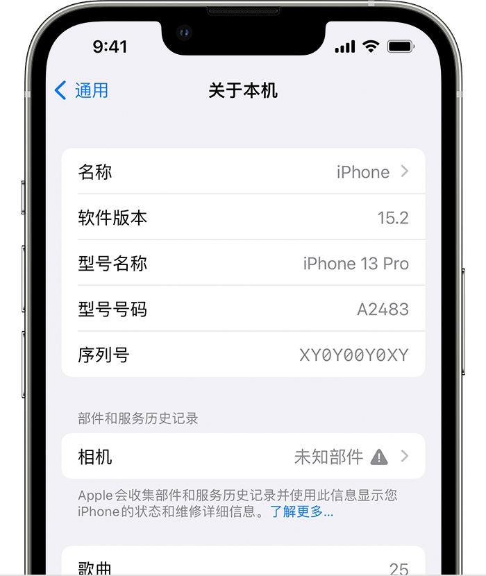 铁门关苹果维修分享iPhone 出现提示相机“未知部件”是什么原因？ 