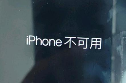 铁门关苹果服务网点分享锁屏界面显示“iPhone 不可用”如何解决 